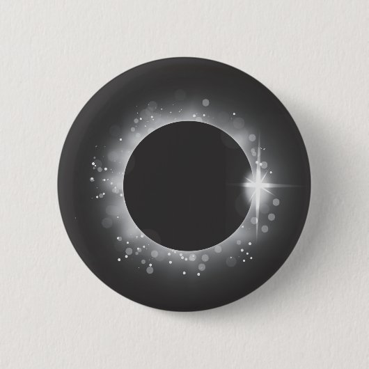 Zonneeclipse Ronde Button 5,7 Cm (Voorkant)