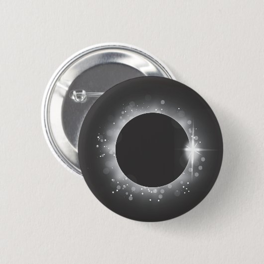 Zonneeclipse Ronde Button 5,7 Cm (Voorkant /achterkant)