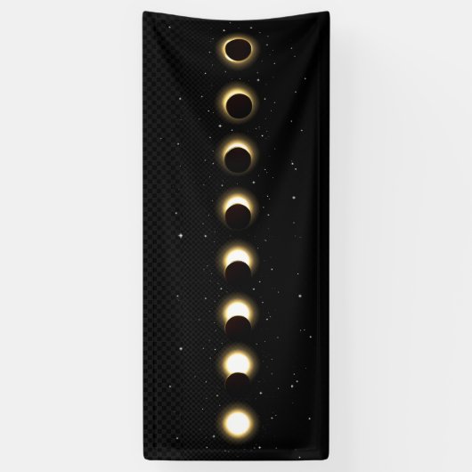 Zonneeclipse Spandoek (Verticaal)