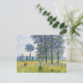 Zonneeffect onder de Poplars Claude Monet Briefkaart (Staand voorkant)