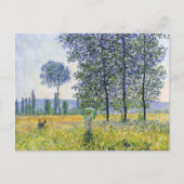 Zonneeffect onder de Poplars Claude Monet Briefkaart (Voorkant)
