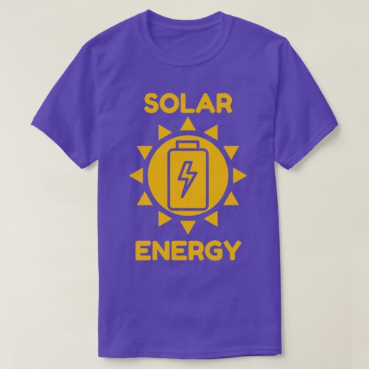 Zonneenergie 5 t-shirt (Design voorkant)