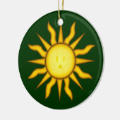 Zonneenergie Zon Glyph Ornament (Links)
