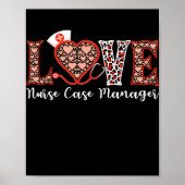 Zonnees Hoesje Manager Love Heart Stethoscoop for Poster (Voorkant)