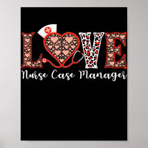 Zonnees Hoesje Manager Love Heart Stethoscoop for Poster