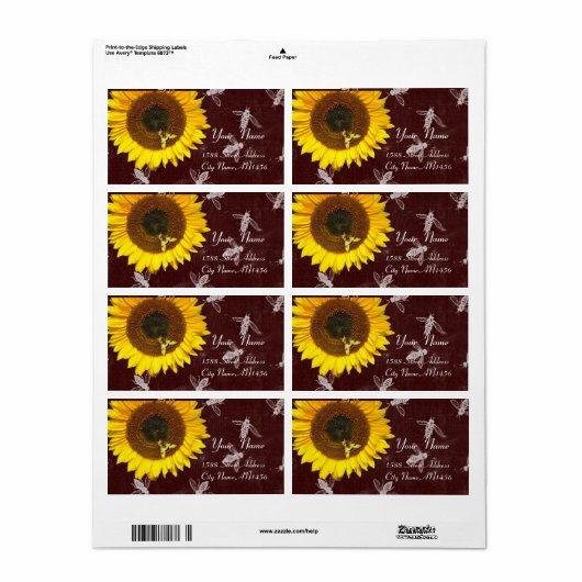 Zonnees, HONIJNEN, RUNDEREN, RUNDEREN Etiket (Full Sheet)