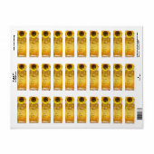 Zonnees, HONIJNEN, RUNDEREN, RUNDEREN Etiket (Full Sheet)