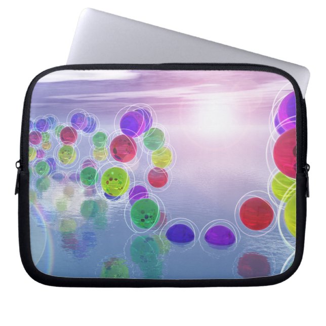 Zonnees in hun laptophoes laptop sleeve (Voorkant)