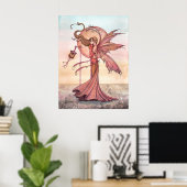 Zonnefee Fantasie Kunstprint Poster (Thuiskantoor)
