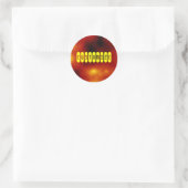 Zonneflats - Sjabloon Ronde Sticker (Tas)