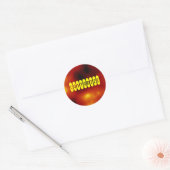 Zonneflats - Sjabloon Ronde Sticker (Envelop)