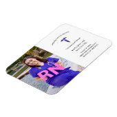 Zonnefoto afstuderen aankondiging magneet (Linkerzijde)