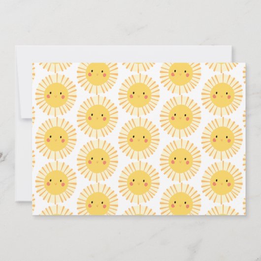 Zonnefoto-geboorteaankondiging (Achterkant)