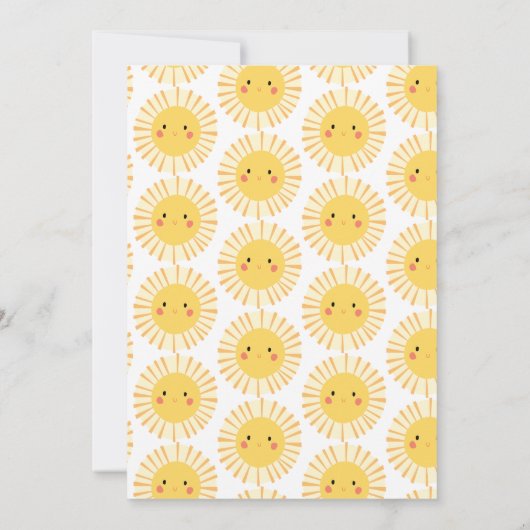 Zonnefoto-geboorteaankondiging (Achterkant)