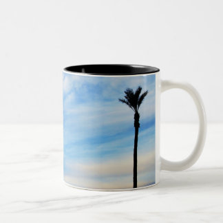 Zonnefoto van Palm Tree Tweekleurige Koffiemok