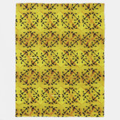 Zonnefragment abstract geometrisch fleece deken (Voorkant)