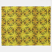 Zonnefragment abstract geometrisch fleece deken (Voorkant (Horizontaal))