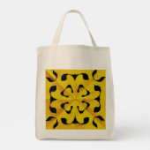 Zonnefragment abstract geometrisch tote bag (Achterkant)
