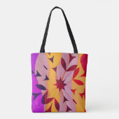 Zonnefragment abstract geometrisch tote bag (Achterkant)
