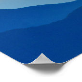 Zonnegebergte Abstract landschap Poster (Hoek)