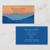 Zonnegebergte Abstract landschap Visitekaartje (Voorkant / Achterkant)