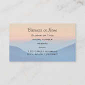 Zonnegebergte Abstract landschap Visitekaartje (Achterkant)