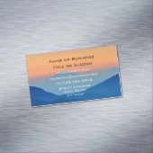 Zonnegebergte Abstract landschap Visitekaartje Magneet (Voorbeeld)