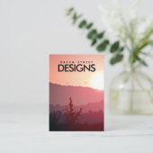 Zonnegebergte — Kaart voor verkenning van zonnepan Visitekaartje (Staand voorkant)