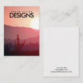 Zonnegebergte — Kaart voor verkenning van zonnepan Visitekaartje (Voorkant / Achterkant)