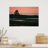 Zonnegebied in de wetlands poster (Keuken)