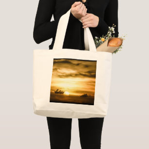 Zonnegebruik op de Grote Canvas tas van de Stille 