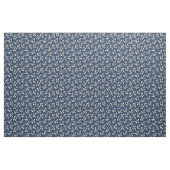 Zonnegeel Anker Op Marineblauw Stof Per Yard (Yard (91,4 cm))