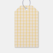 Zonnegeel Baby Shower Cadeaulabel (Achterkant)