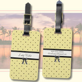 Zonnegeel Chic Zomer Vakantie Bagage Label