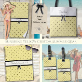 Zonnegeel Chic Zomer Vakantie Bagage Label