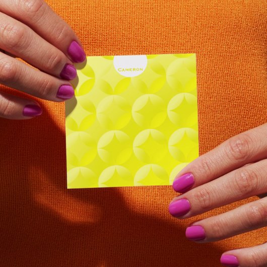 Zonnegeel design, gepersonaliseerd post-it® notes