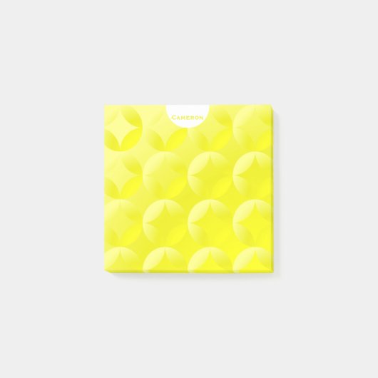 Zonnegeel design, gepersonaliseerd post-it® notes (Voorkant)