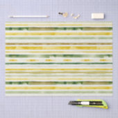 Zonnegeel en groene streep tissuepapier (Craft)