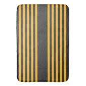 Zonnegeel en houtskool met vijf strippen badmat (Voorkant Verticaal)