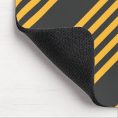Zonnegeel en houtskool met vijf strippen muismat (Hoek)