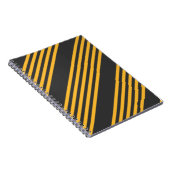 Zonnegeel en houtskool met vijf strippen notitieboek (Rechterzijde)