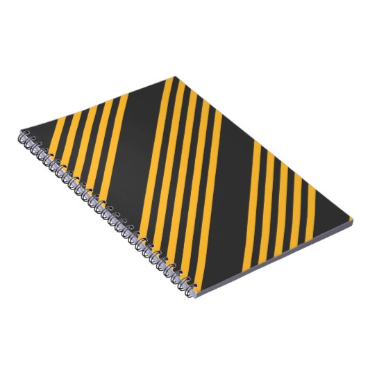 Zonnegeel en houtskool met vijf strippen notitieboek (Rechterzijde)