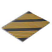 Zonnegeel en houtskool met vijf strippen notitieboek (Linkerzijde)