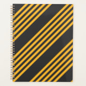Zonnegeel en houtskool met vijf strippen planner (Voorkant)