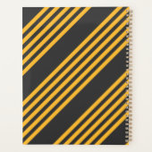 Zonnegeel en houtskool met vijf strippen planner (Achterkant)