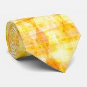 Zonnegeel en oranje stropdas (Opgerold)