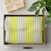 Zonnegeel en wit gestreept tissuepapier (Geschenk)
