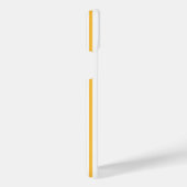 Zonnegeel en wit vijf strippen patroon iPhone hoesje (Rechterkant)