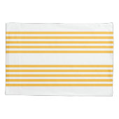 Zonnegeel en wit vijf strippen patroon kussensloop (Achterkant)