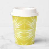 Zonnegeel Faux Tulle Design Papieren Bekers (Rechts)